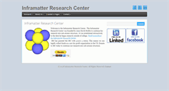 Desktop Screenshot of inframatterresearchcenter.org